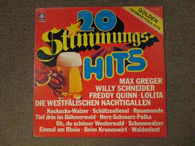 WORLD: 20 Stimmungs - Hits / Golden German Folk Hits LP 12" (Black Vinyl)