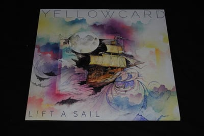 Yellowcard - Lift A Sail | (Blue w/ Multi-Color Swirl - LT 1000) [1st on Razor & Tie Records]