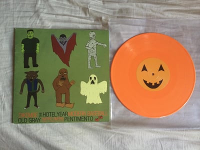 Dikembe / The Hotel Year / Modern Baseball / Old Gray / Empire! Empire! (I was a lonely estate) / Pentimento - 6-Way Split - Halloween Orange (/400)