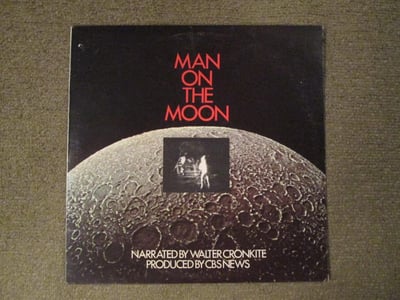 OTHER: Man On The Moon - Narrated by Walter Cronkite LP 12" (Black Vinyl)