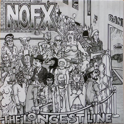 NOFX - The Longest Line - White (with brown streaking) /1082
