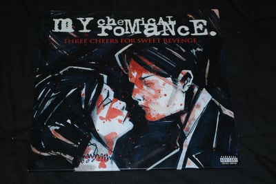 My Chemical Romance - Three Cheers For Sweet Revenge | (Clear w/ Red Splatter - LT 2000) [2nd on Reprise Records]