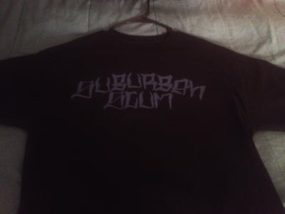 XL - Suburban Scum - Logo (Blue on Black)