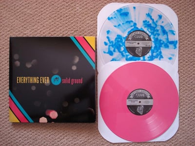 Everything Ever - Solid Ground (2xLP Side A/B Clear w/ Blue Splatter, Side C/D Pink Vinyl) 6/50