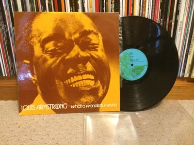 Louis Armstrong - What a Wonderful World - Black (/?) [Reissue]