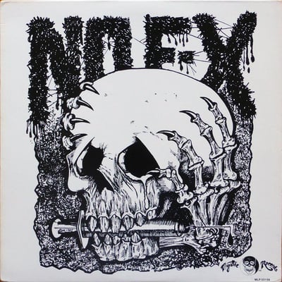 NOFX - The Album - 1st Press - Black (with red labels, mail order card) /1000