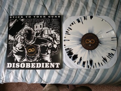 Stick To Your Guns - Disobedient - 250 copies - White with Black Splatter vinyl