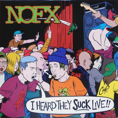 NOFX - I Heard They Suck Live - 2nd Press - Black (w/clear inner sleeve)