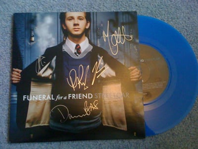 Funeral For A Friend - Streetcar - Blue (Signed)