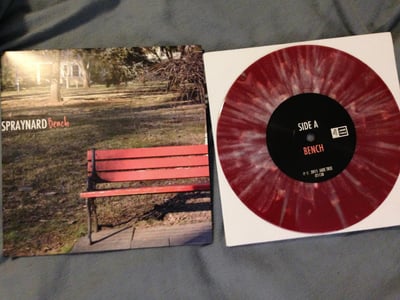 Spraynard "Bench" Jade Tree. 1st Press. Maroon with Cream+Grey splatter/200