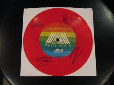 White Wives - Indian Summer, Indian Summer 7" (Translucent Red Vinyl) - Signed Paper Sleeve
