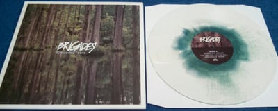 Brigades- Crocodile Tears (White w/Olive Green & Aqua Blue Haze)/300 First Pressing