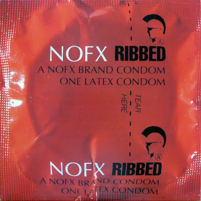 NOFX - Ribbed - Clear (with red smoke) /700