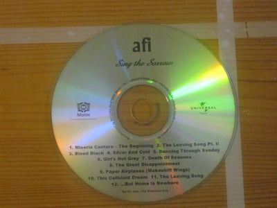 AFI Sing the Sorrow 2003 Universal Music Company (Motor) German Promo 2/2