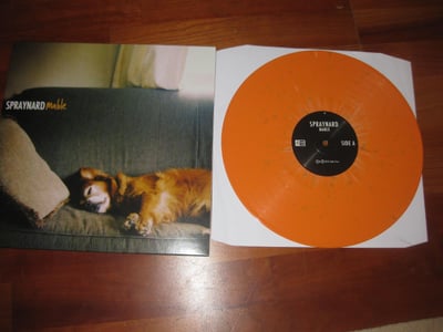 Spraynard "Mable" Jade Tree. 1st Press. Orange with Teal and Cream Splatter/200