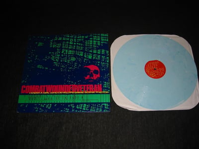 Combat Wounded Veteran - I Know A Girl Who Develops Crime Scene Photos (1st Press /2200 light blue w/ dark blue background covers)