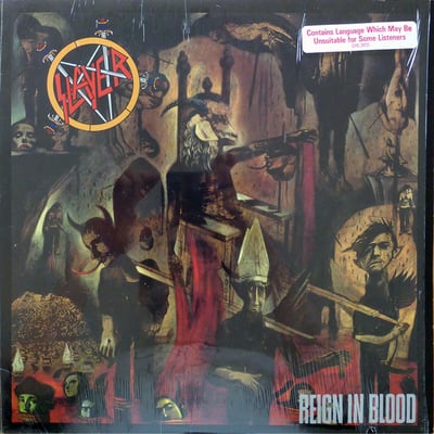 Slayer - Reign In Blood - 1st Press (Def Jam) - Black