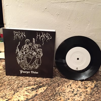 7" - Iron Hand - Usurper Divine - Black - 1st press /300