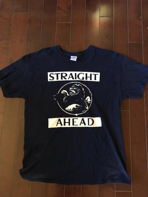Straight Ahead - "Breakaway Artwork *White Ink*" - Navy Shirt - Large