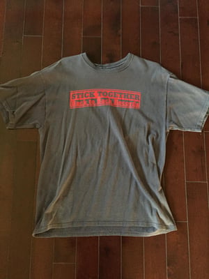 Stick Together - "Back To Back Records... Live Back Print" - Grey Shirt - Large
