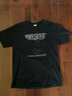 Straight Ahead - "Spirit Of Youth" - Black Shirt - Large