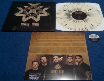 Wage War- Blueprints (Bone w/ Black Splatter)/300 First Pressing Hot Topic Exclusive