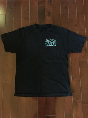 Turnstile - "Step 2 Rhythm... Pushing Me Away Live Back Print" - Black Shirt - Large (2014)