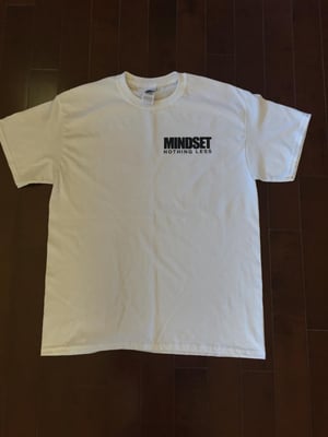 Mindset - "Nothing Less *Purple Back*" - White Shirt - Large (2016)