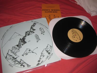 We Were Skeletons/Kids/Paxton/Florence & Libby - "yeah we're friends..." split LP. Chumpire Records/Square of Opposition/I Heard You Hate Caskets. 1st Press. Black/500