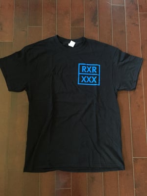 Mindset - "RXR... Blue & Green Font" - Black Shirt - Large (2016)