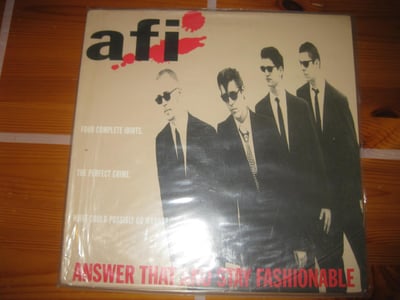 AFI Answer That and Stay Fashionable 1995 Wingnut 1st press, Red, 1/300 (Tour edition)