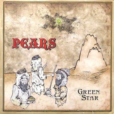 PEARS - Green Star - Coke Bottle Clear w/Green Splatter /320
