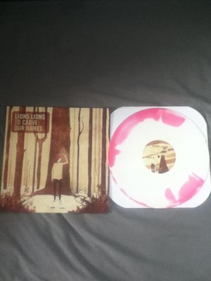 Lions Lions - To Carve Our Names - /100 - random two faced vinyl (100 random colors with unmatchd a/b sides)