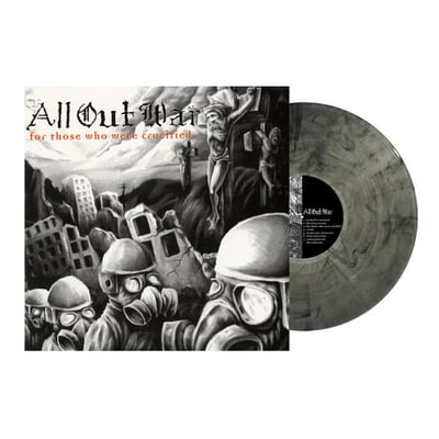 12" - All Out War - For Those Who Were Crucified - 2016 - 13 - Victory Records - Clear With Black Smoke - Limited Edition #/171 (3rd Press)