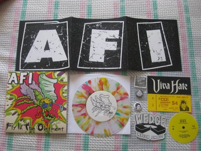 AFI Fly in the Ointment 2015 Wedge 5th press Clear w/Rainbow Splat 79/200