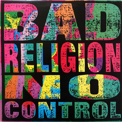 Bad Religion - No Control - 1st Press - Black