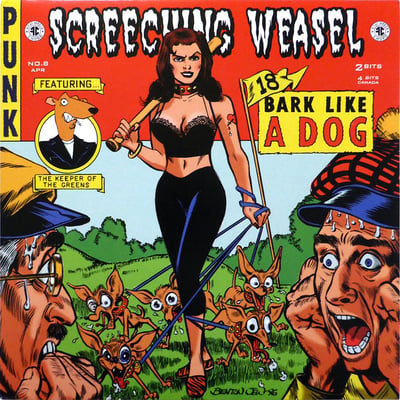 Screeching Weasel - Bark Like A Dog - Clear Green