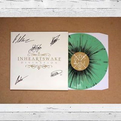In Hearts Wake - Divination (Green w/ Black Splatter - /200) [Signed By Entire Band]