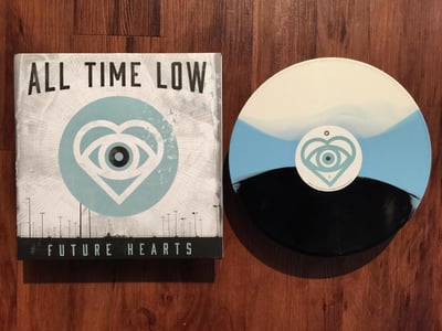 All Time Low | Future Hearts | 2nd pressing | Tri Color White / Light Blue / Black Striped /1500