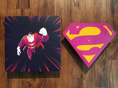Various - Shirley Walker | Superman The Animated Series | 1st pressing | "Bizarro" Die Cut Reversed S Shape / Purple / Yellow Screen Printed B-Side /?