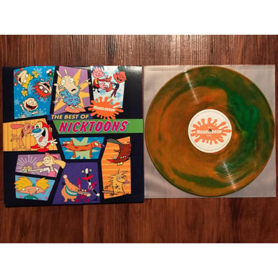 Various | The Best Of Nicktoons | 1st pressing | Green Slime / Orange Swirl /500