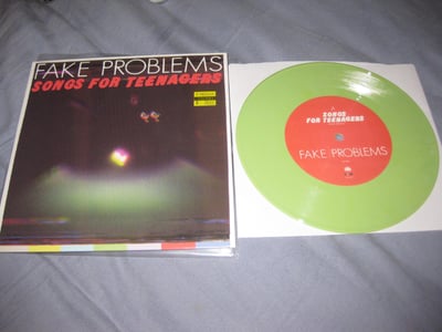 Fake Problems / The Gaslight Anthem "Songs for Teenagers" SideOneDummy Records. 1st Press. Neon Green/500