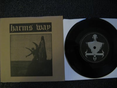 Harm's Way - Self Titled (Organized Crime) One Sided Silk Screened B-Side Black Vinyl /400 OOP