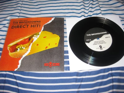 The Brokedowns / Direct Hit! "Making A Midwesterner" Red Scare. Black.