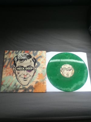 Neck Deep - Rain In July / A History Of Bad Decisions - Lime Green/Dark Green w/Army Green Splatter