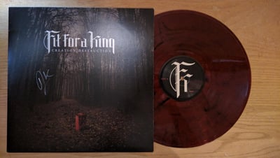 Fit For A King - Creation|Destruction (Red, /800) [Signed by Ryan]
