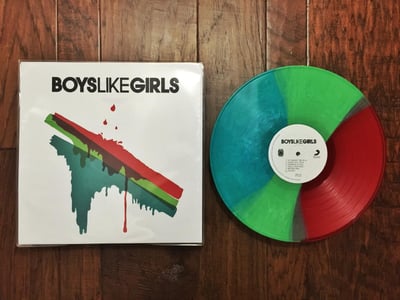 Boys Like Girls | Boys Like Girls | 1st pressing | Transluscent Red / Lime Green / Teal Tri-Color 409/500