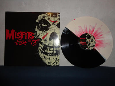 MISFITS: Friday The 13th (half black/half bone vinyl with red splatter)