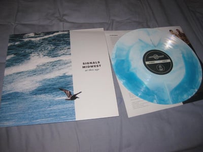 Signals Midwest "At This Age" Tiny Engines. 1st Press. Turquoise with White Starburst/125