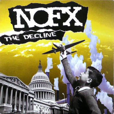 NOFX - The Decline - Clear (with blue streaks) /155